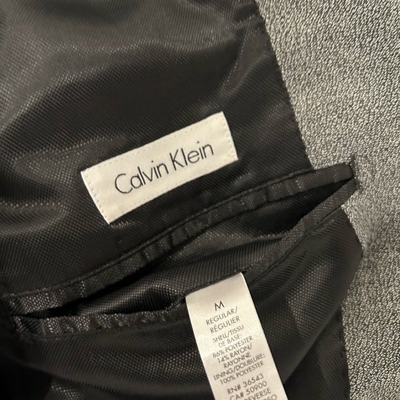 Calvin Klein Men's Solid Colored Slim-Fit Soft Sport Coat, M - Picture 2 of 2